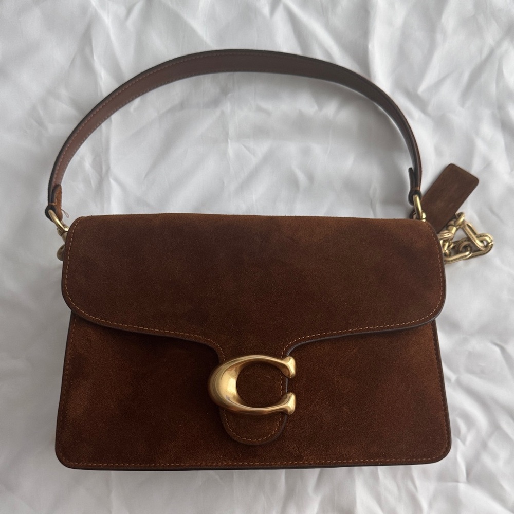 Coach Tabby Suede Chain Shoulder Bag